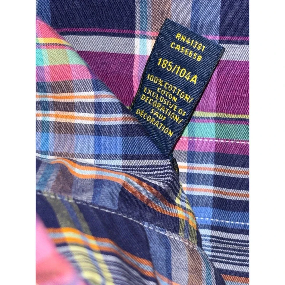Polo Ralph Lauren Mens XL Plaid Button Down Shirt Cotton Pony Wedding Heritage‎